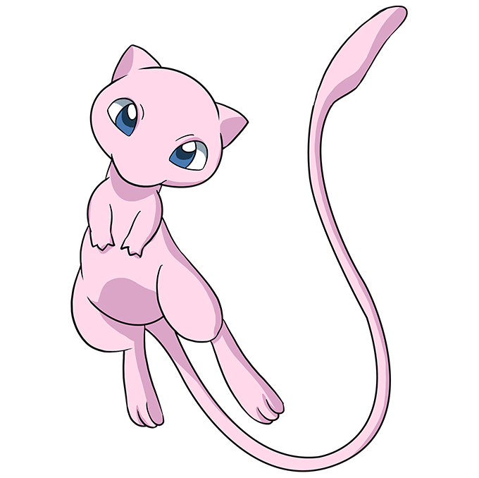 Desenhos de Pokémon Mew - Como desenhar Pokémon Mew passo a passo