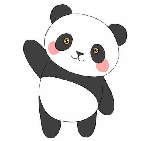 Como desenhar um panda × Rostos de animais bebés 
