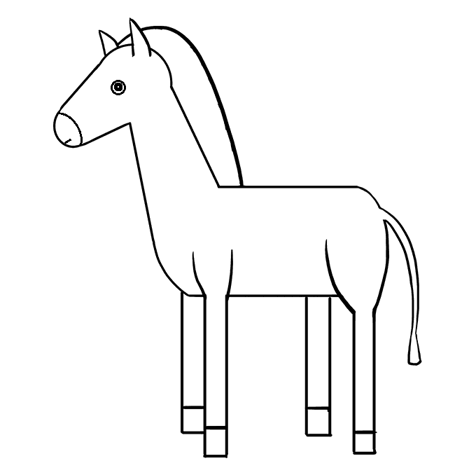 Como Desenhar um Cavalo Simples (com Imagens) - wikiHow
