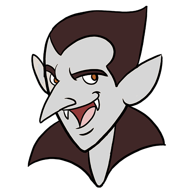 Desenhos de Vampiro - Como desenhar Vampiro passo a passo