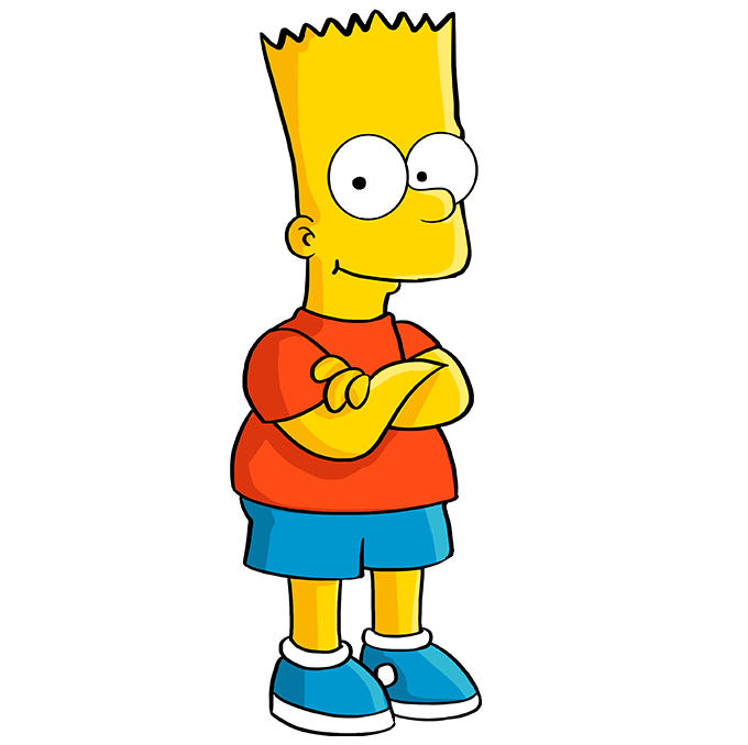 desenhar-Bart-Simpson-passo-7
