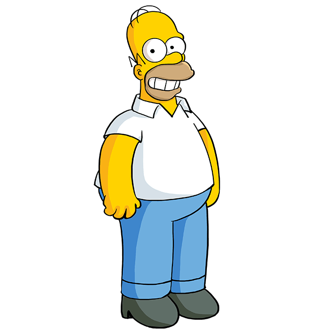 desenhar-Homer-Simpson-passo-6