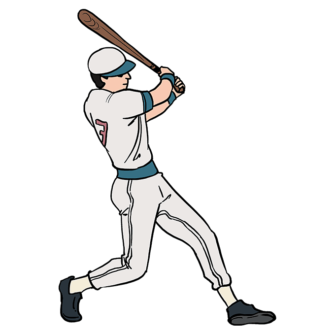 desenhar-Jogador-beisebol-passo-9