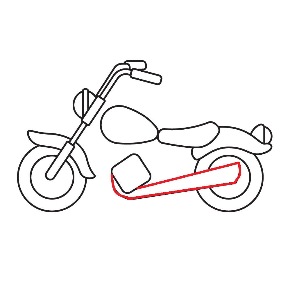 Desenhos de Motocicleta - Como desenhar Motocicleta passo a passo