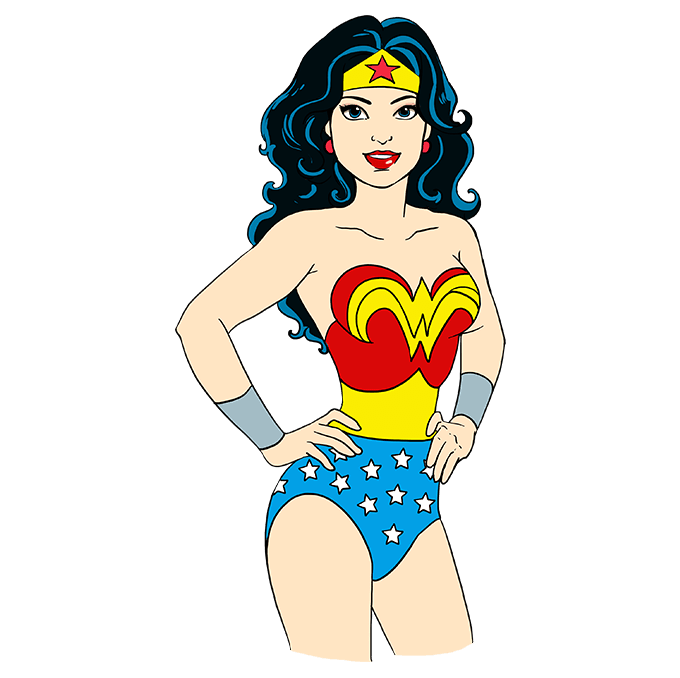 desenhar-Wonder-Woman-passo-9