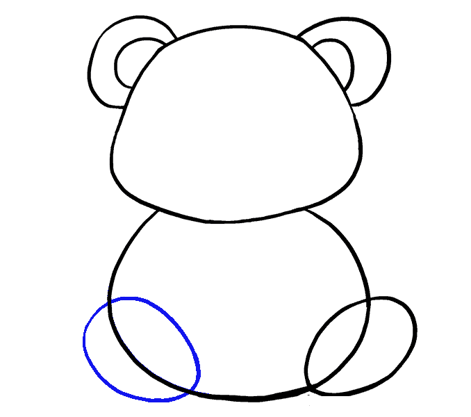 Passo a passo desenhando panda para crianças