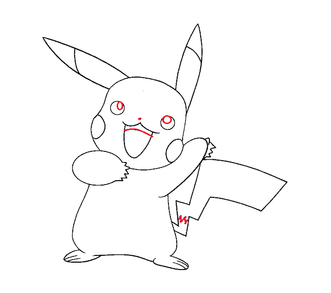 desenho para desenhar pikachu