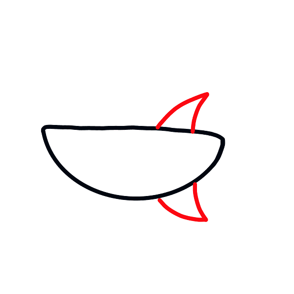 Desenhos de Tubarão - Como desenhar um Tubarão passo a passo