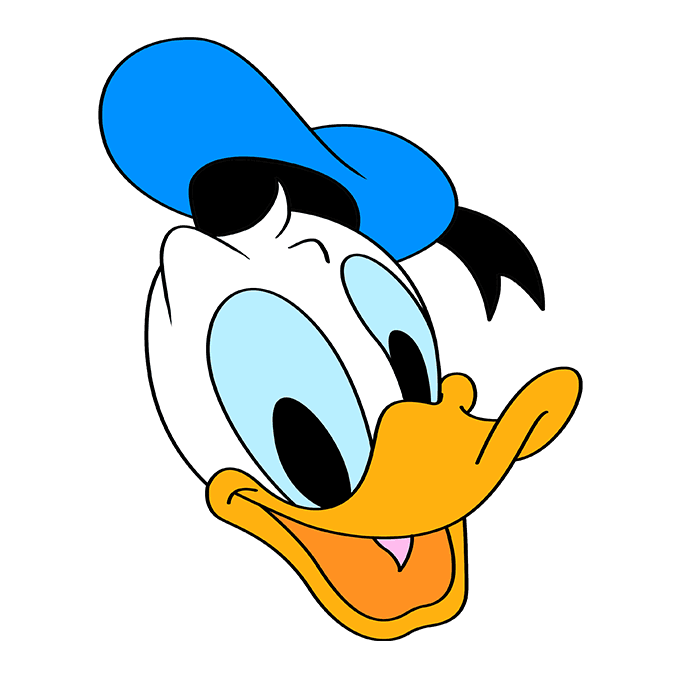 desenhar-Pato-Donald-passo-7