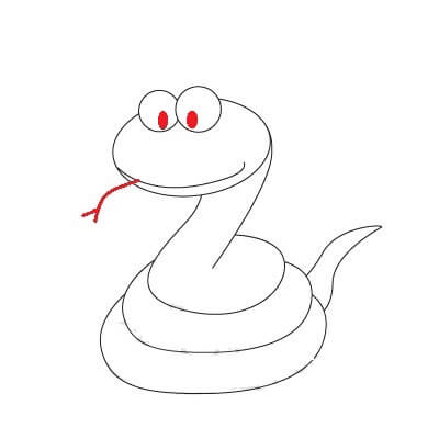 Como desenhar uma cobra 
