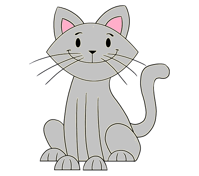 Desenhar-gato-passo-9