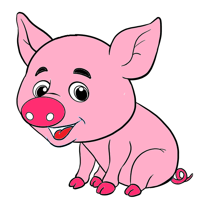 Desenhar-porco-passo-9