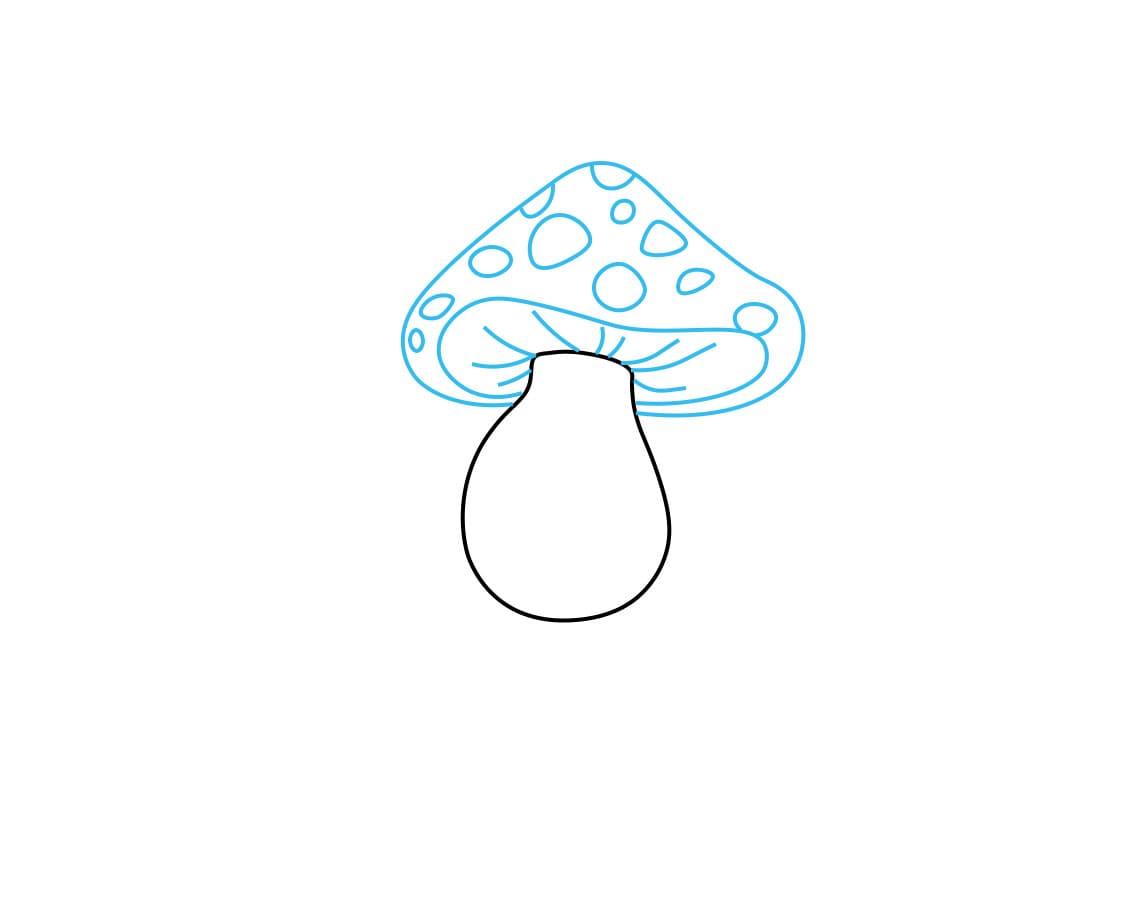 Passo A Passo Tutorial De Desenho. Jogo Visual Para Crianças. Como Desenhar  Um Cogumelo Royalty Free SVG, Cliparts, Vetores, e Ilustrações Stock. Image  51972703
