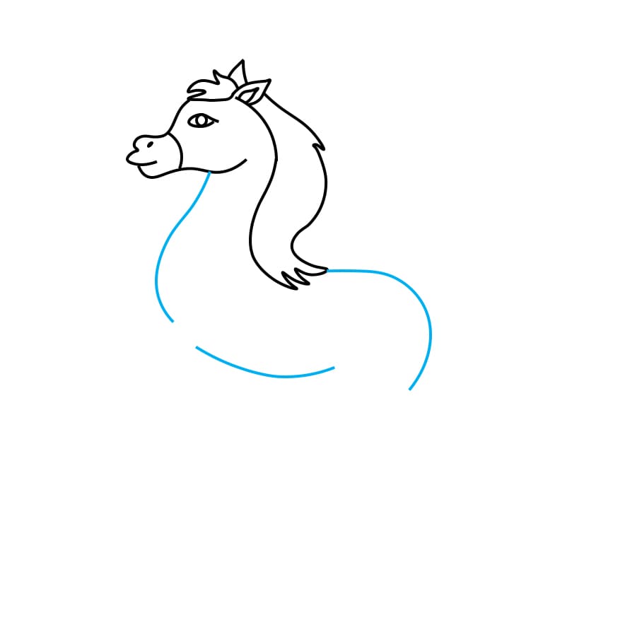 Como desenhar um Cavalo - desenhos para crianças 