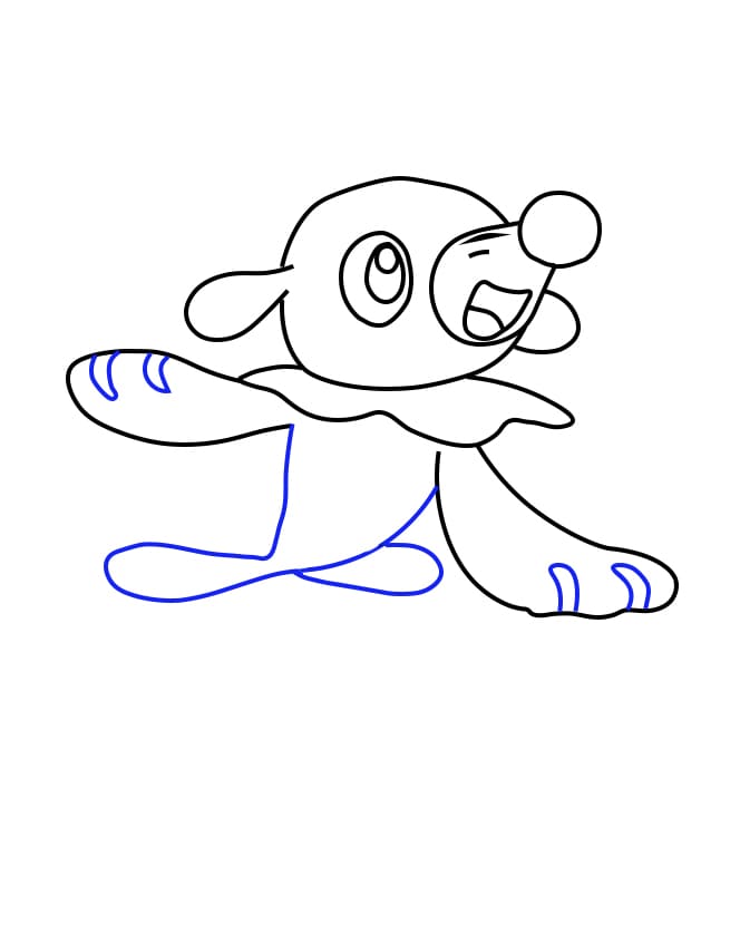 Desenhos de Pokémon Popplio - Como desenhar Pokémon Popplio passo