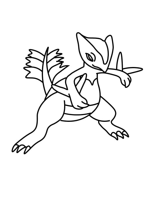 Desenhos de Pokemon Jukain - Como desenhar Pokemon Jukain passo a