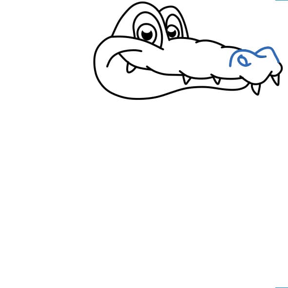 Como Desenhar Uma Ilustração Vetorial Crocodilo Desenhe Jacaré Passo Passo  imagem vetorial de NutkinsJ© 656332800