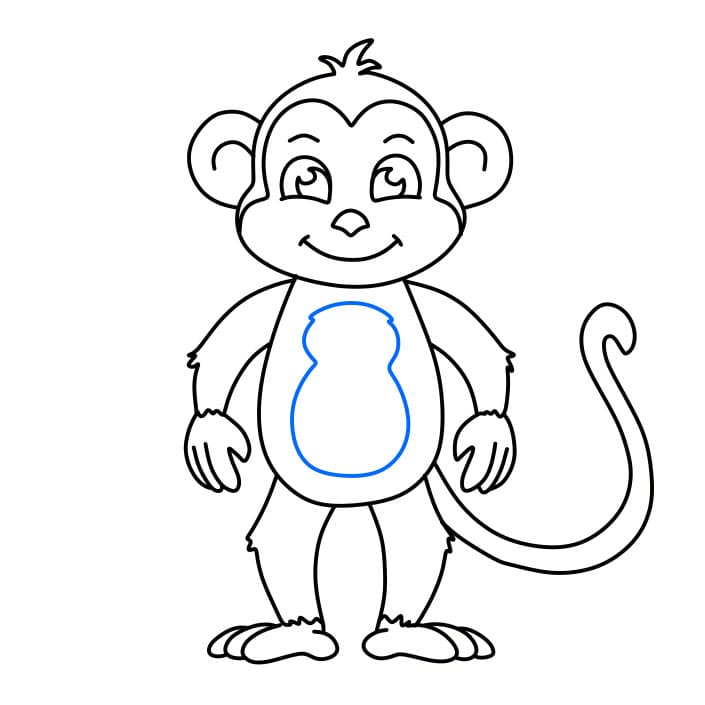 Desenho de uma macaca