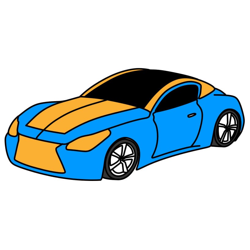 Desenhos de Carro - Como desenhar Carro passo a passo