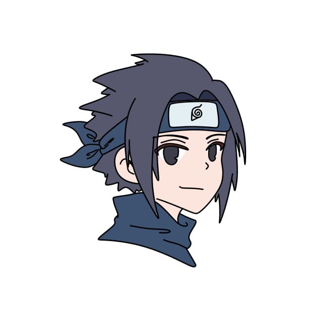 Uchiha Sasuke Normal para colorir