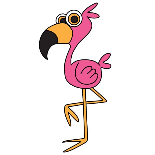 Desenhando-um-flamingo-passo-9