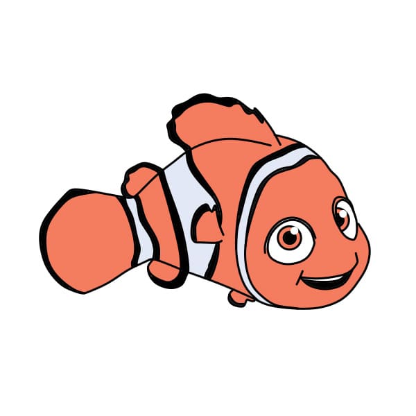 desenhando-peixe-Nemo-passo8