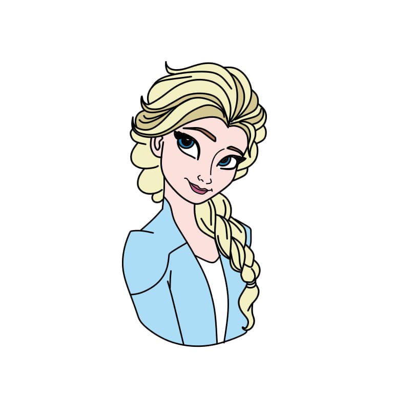 Como-desenhar-Elsa-a-rainha-do-gelo-passo11