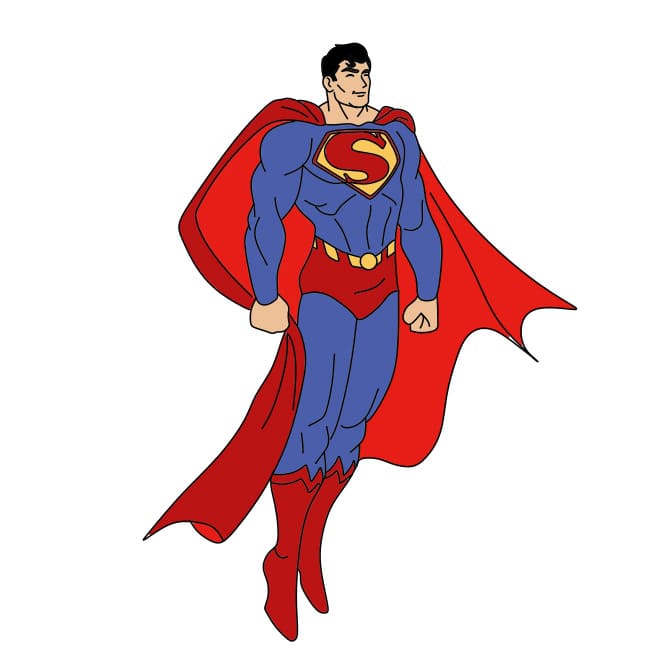 Como-desenhar-o-Superman-passo13-2