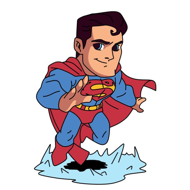 Como-desenhar-o-Superman-passo13