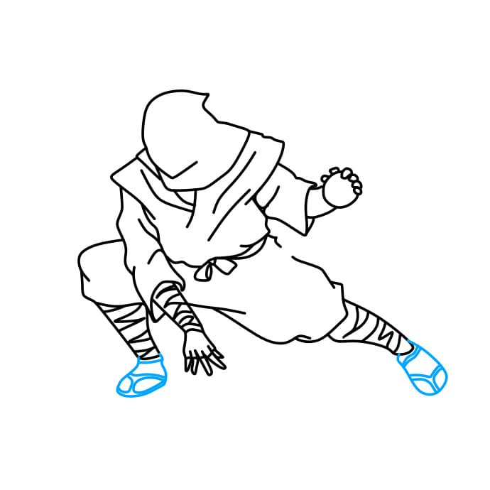 Desenhos de Ninja - Como desenhar Ninja passo a passo