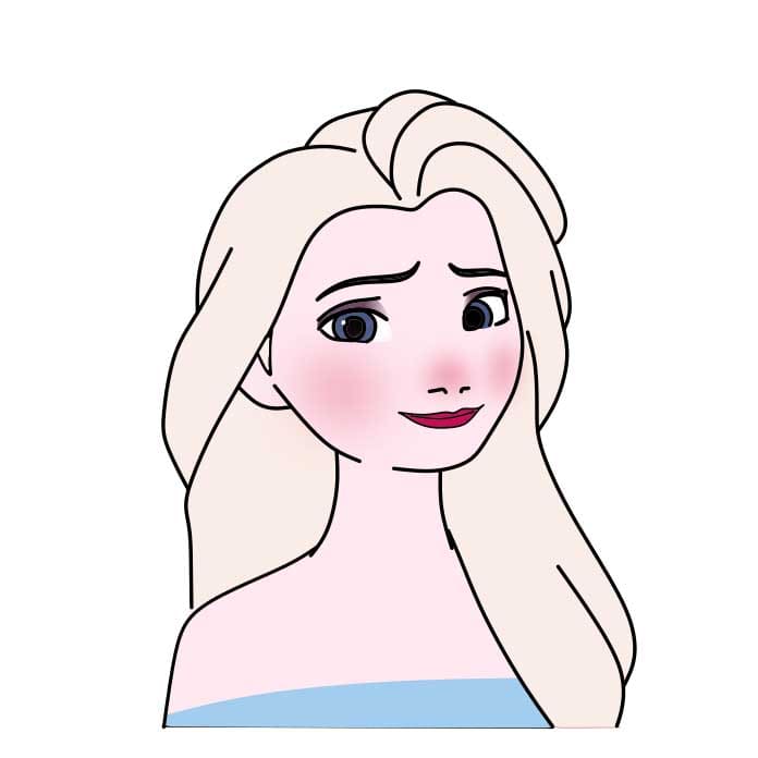 Como-Desenhar-a-Princesa-Elsa-Passo-6