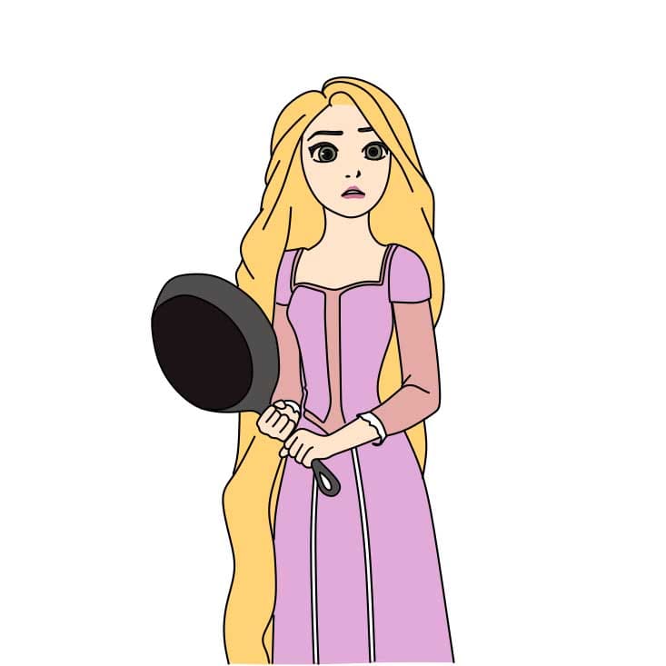 Como-desenhar-uma-princesa-com-cabelo-de-rattan-Passo-10-6