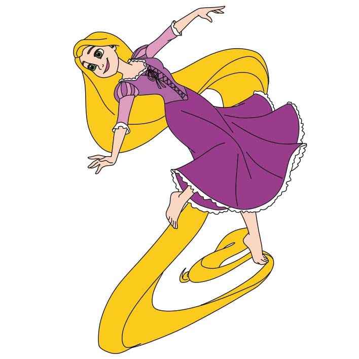 Como-desenhar-uma-princesa-com-cabelo-de-rattan-Passo-9-8