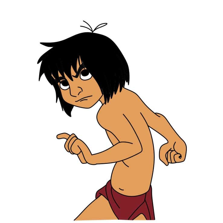 Como-desenhar-Mowgli-Passo-7-3
