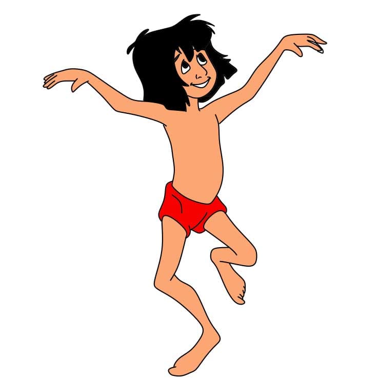 Como-desenhar-Mowgli-Passo-8-5