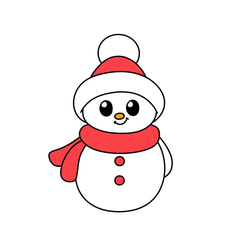 Como-desenhar-um-boneco-de-neve-Passo-7-3