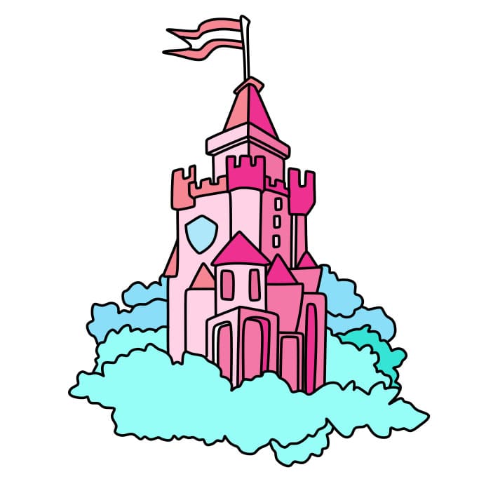Como-desenhar-um-castelo-Passo-11