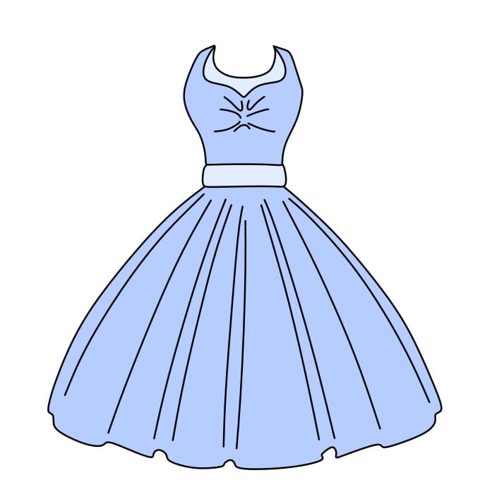 Como-desenhar-um-vestido-Passo-6-7